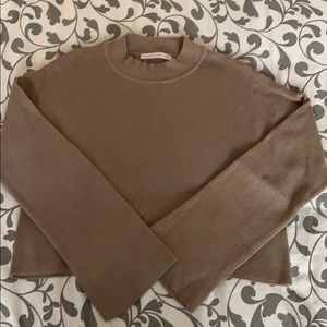 Seven Sisters Beige Cropped Sweater